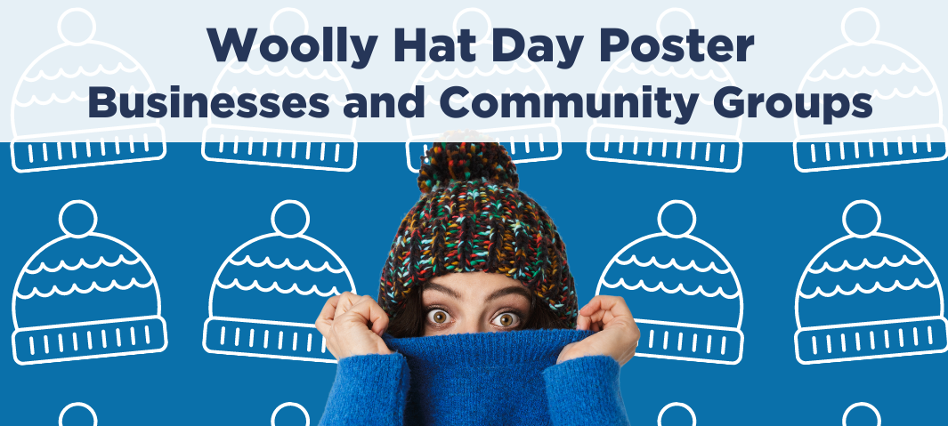 Woolly Hat Day Poster for Businesses and Community Groups