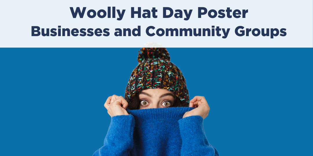 Woolly Hat Day Poster for Businesses and Community Groups