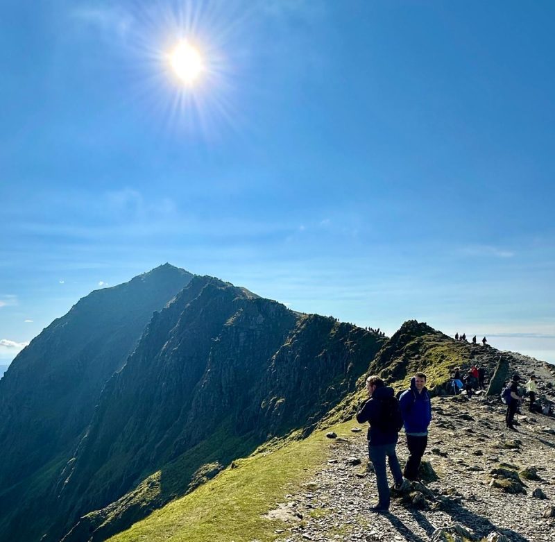 National Three Peaks Challenge Snowdon view to summit